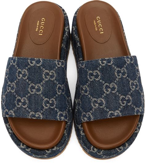 stockx gucci slides|Gucci slides denim.